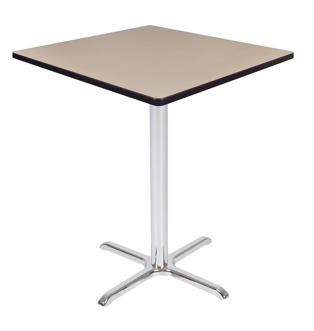 Mahogany Grey Square X-Base Table H9450