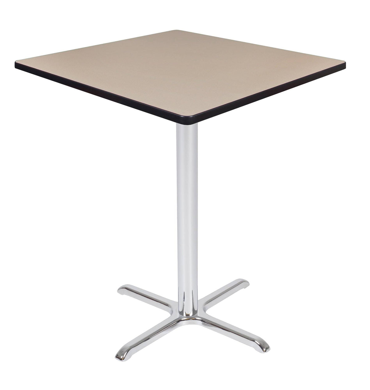 Mahogany Grey Square X-Base Table H9450