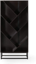 Dark Walnut Black Bookcase N5770