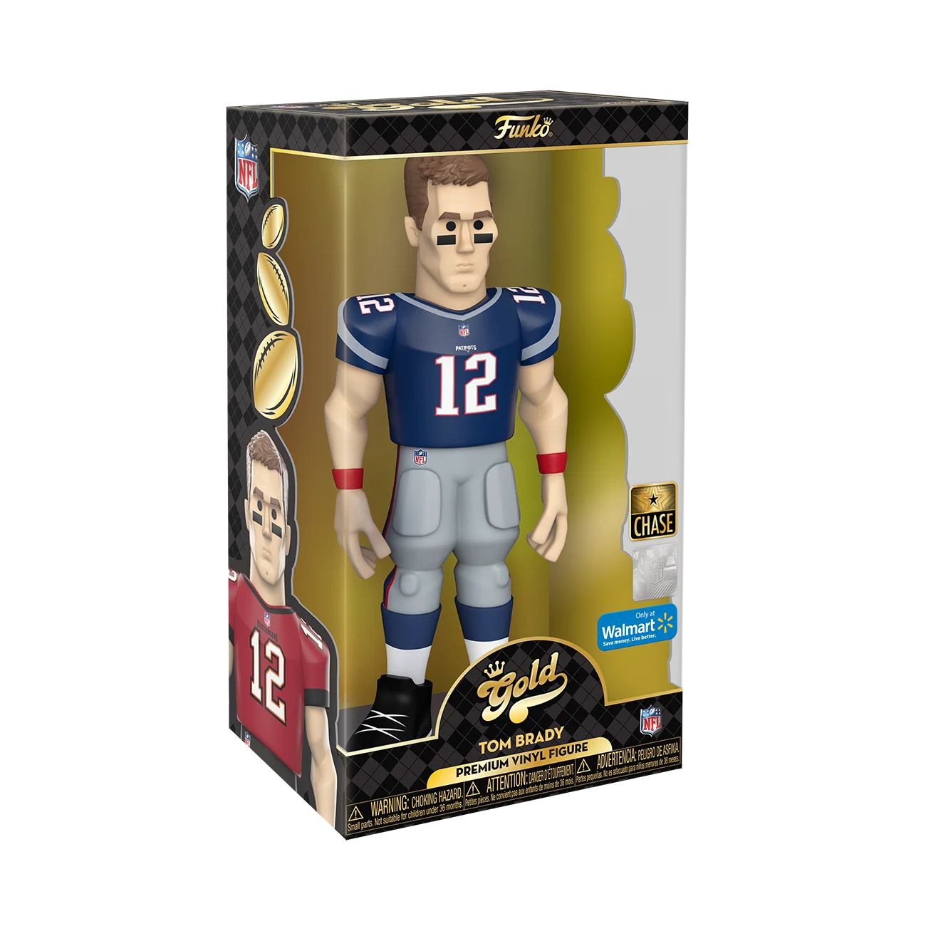 Gold 12" NFL Buccaneers Tom Brady with Chase X2036