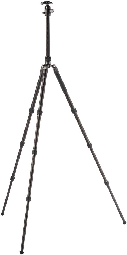 Carbon Fibre Tripod/Monopod with Ballhead, 4 Leg Sections, Twist Leg Locks, Padded Carrying Case, Max Height 169 cm Z901