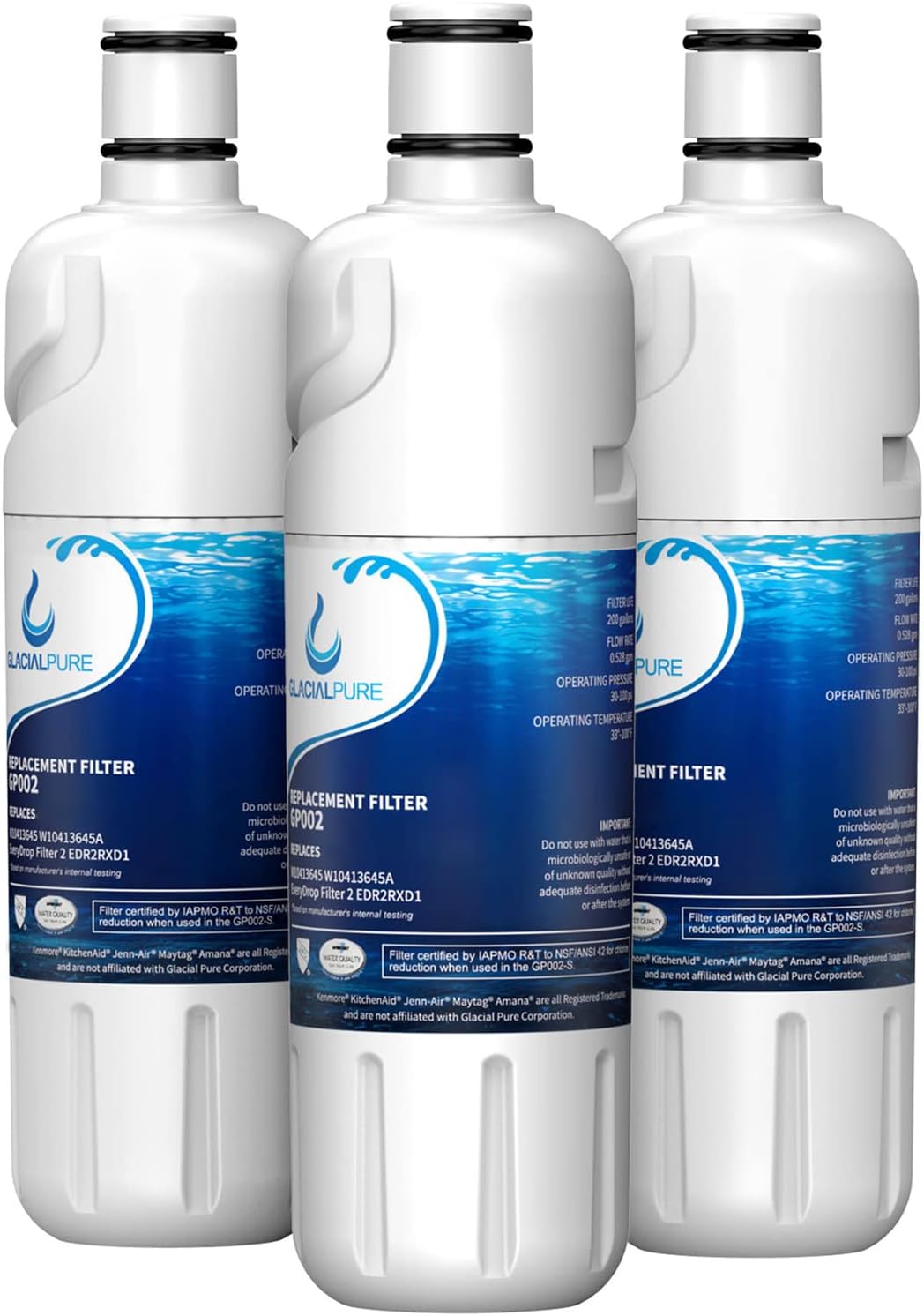3 Pack Refrigerator Water Filter Replacement R4237