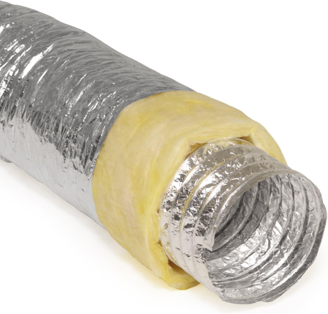 12" Flexible Aluminum Insulated Air Duct Hose, 25' Long O14121