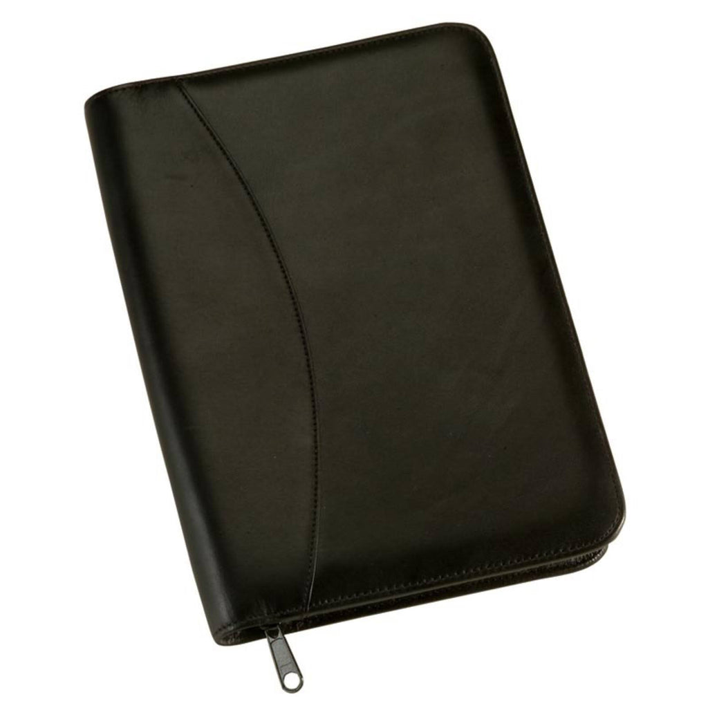 Black Zip Around Writing Padfolio E654