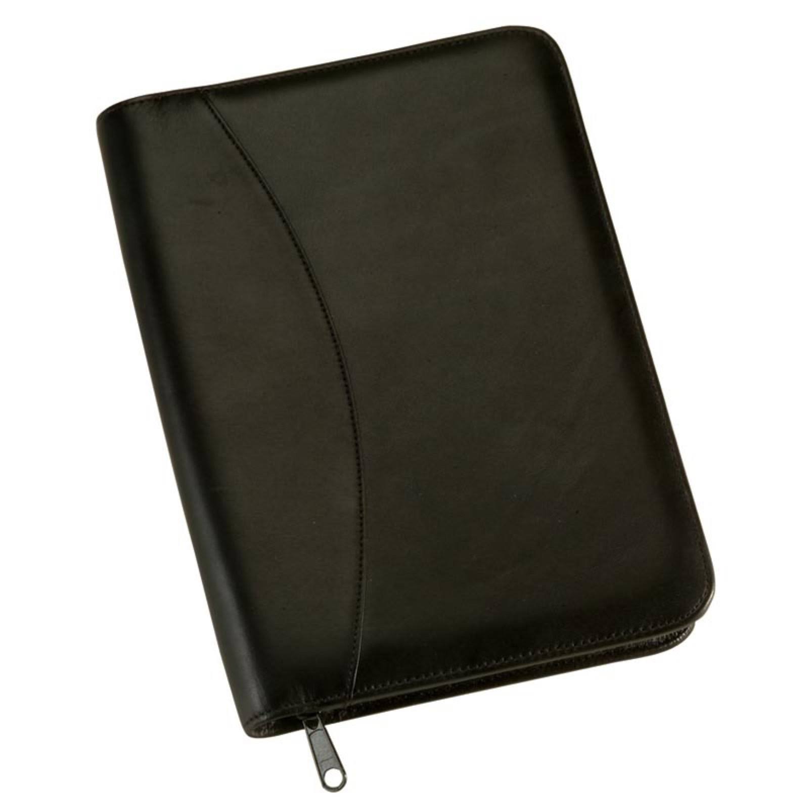 Black Zip Around Writing Padfolio E654