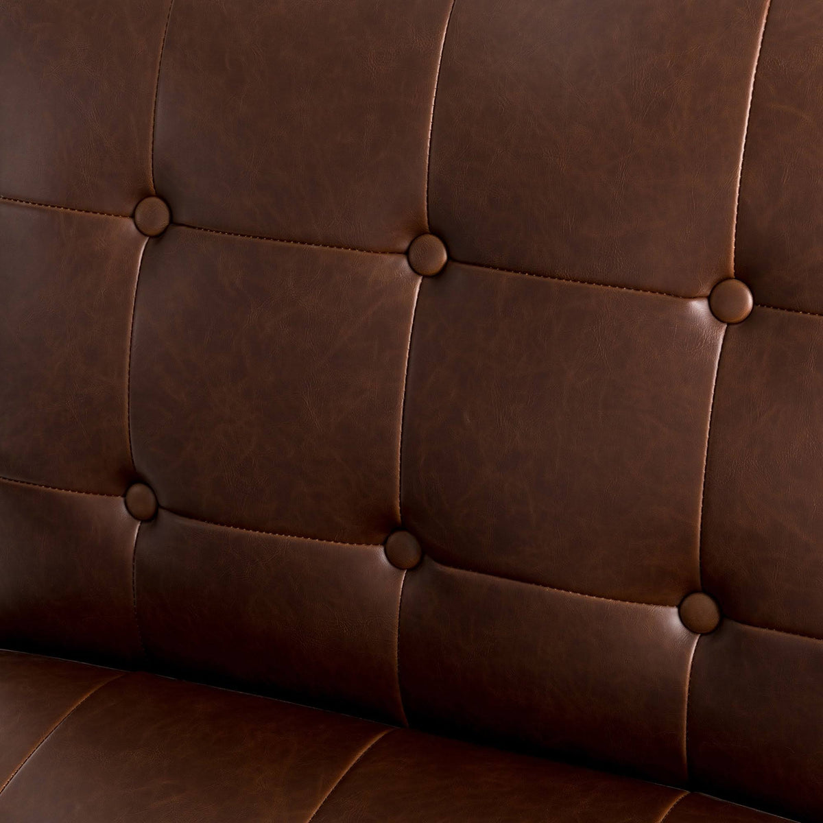 Black PU Leather Tufted Accent Chair R683