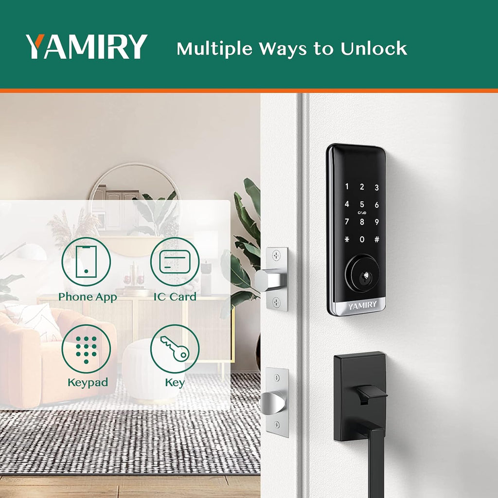 Keypad Deadbolt Electronic Door Lock Pack of 2 Y1904