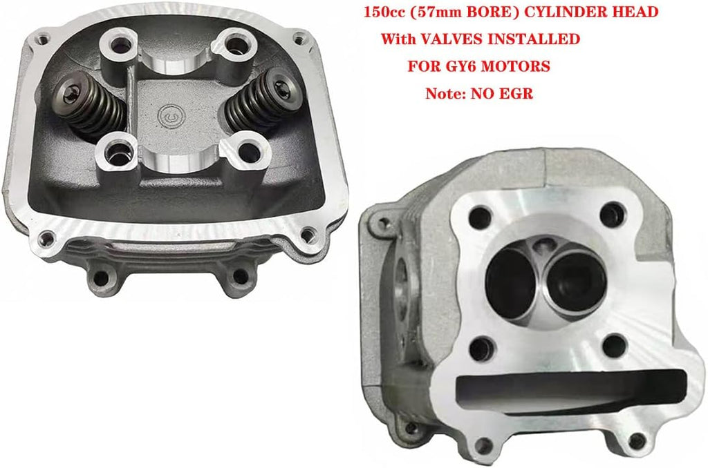 150cc GY6 Engine Rebuild Kit Cylinder Kit Cylinder Head Pack of 2 Y939405