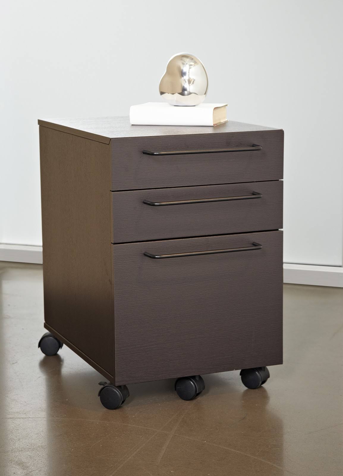 3-Drawer Mobile File Cabinet Espresso B922