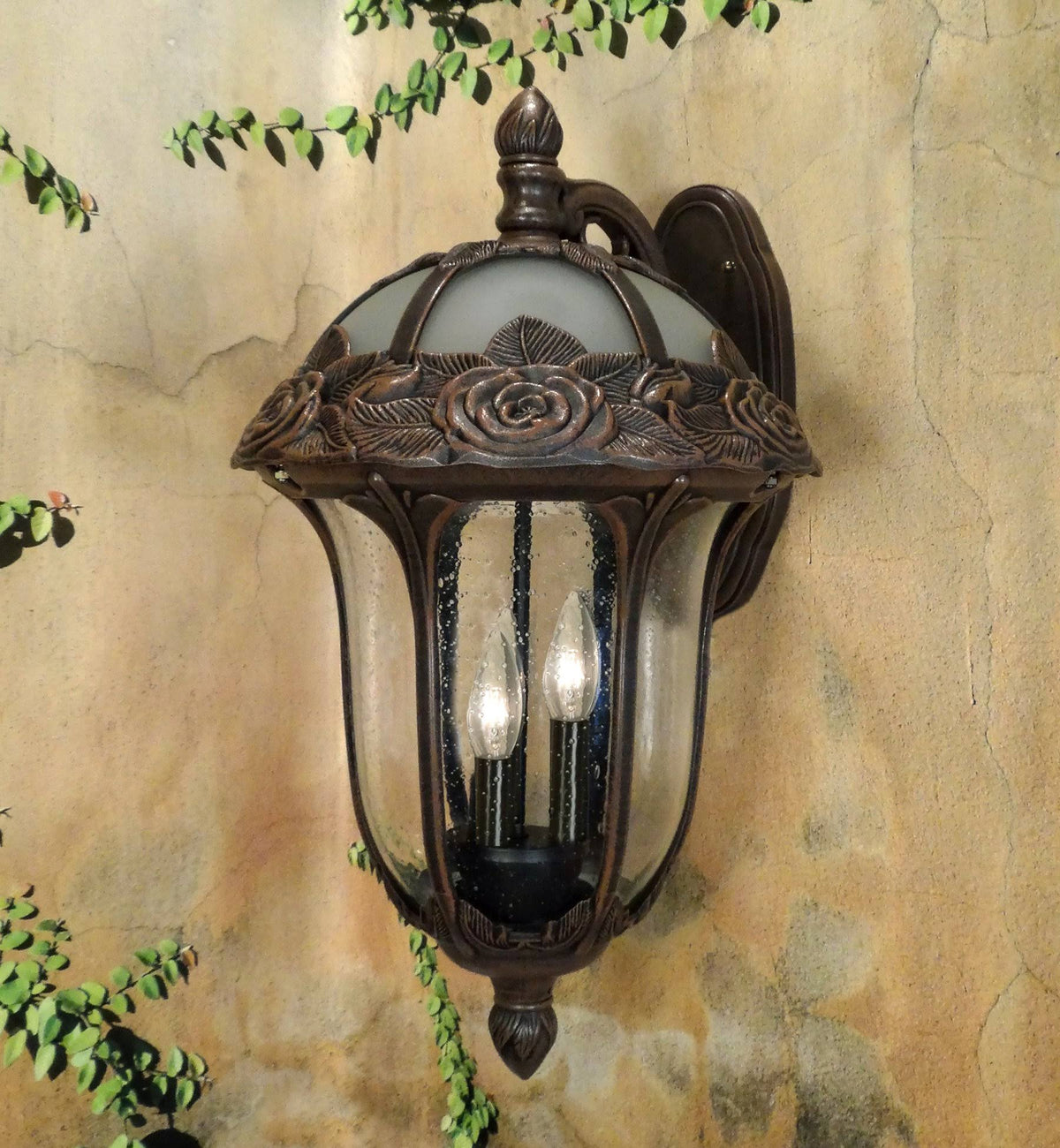 Top Mount Light with Seedy Glass V27817