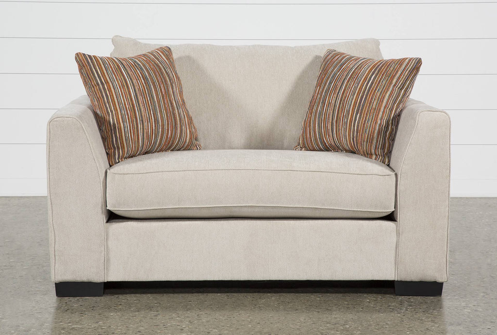 Beige Fabric Chair and Half B25336