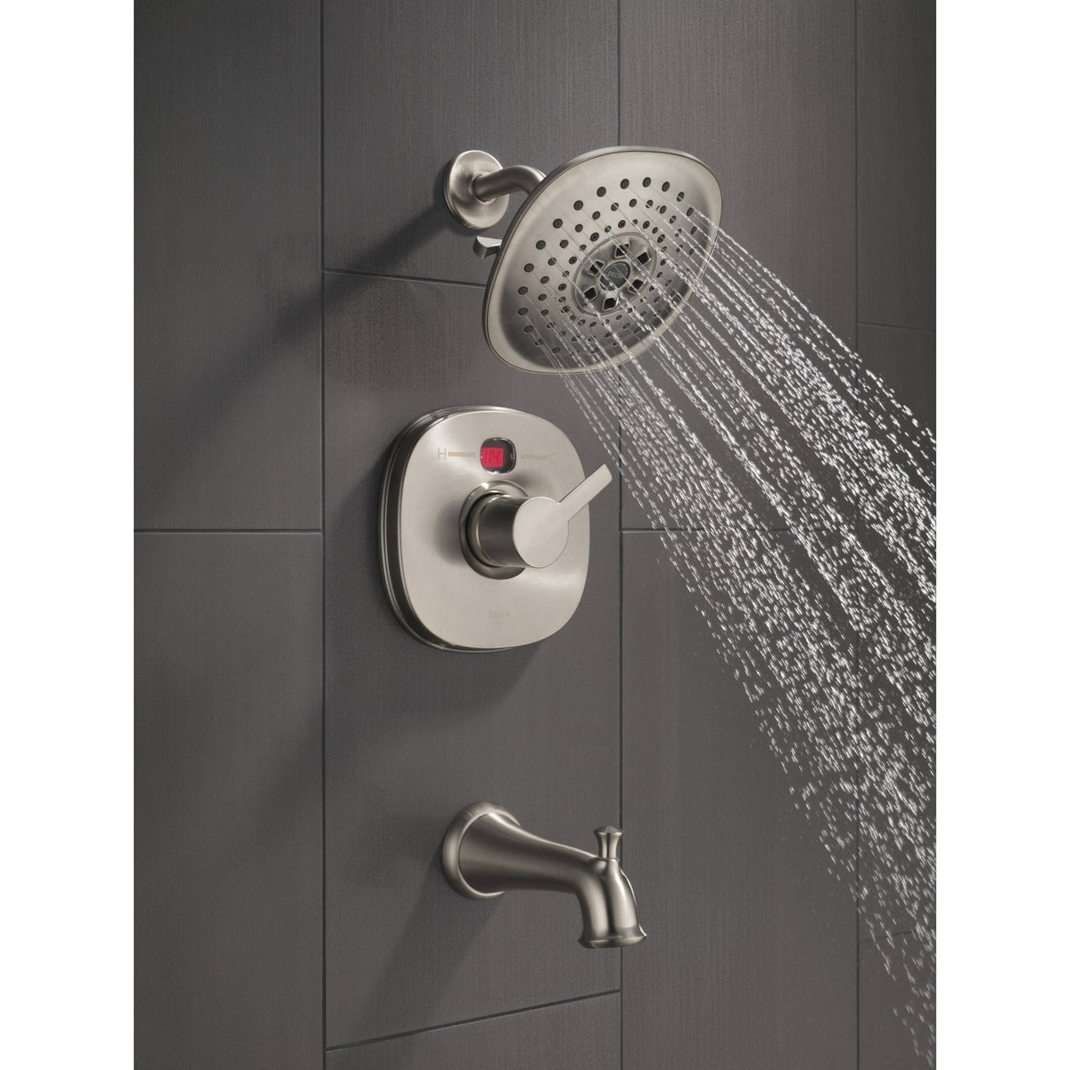 Matte Black Raincan Shower Head U329444