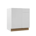 Assembled 30x34.5x23.75 in. White Blind Corner Base Kitchen Cabinet B677488