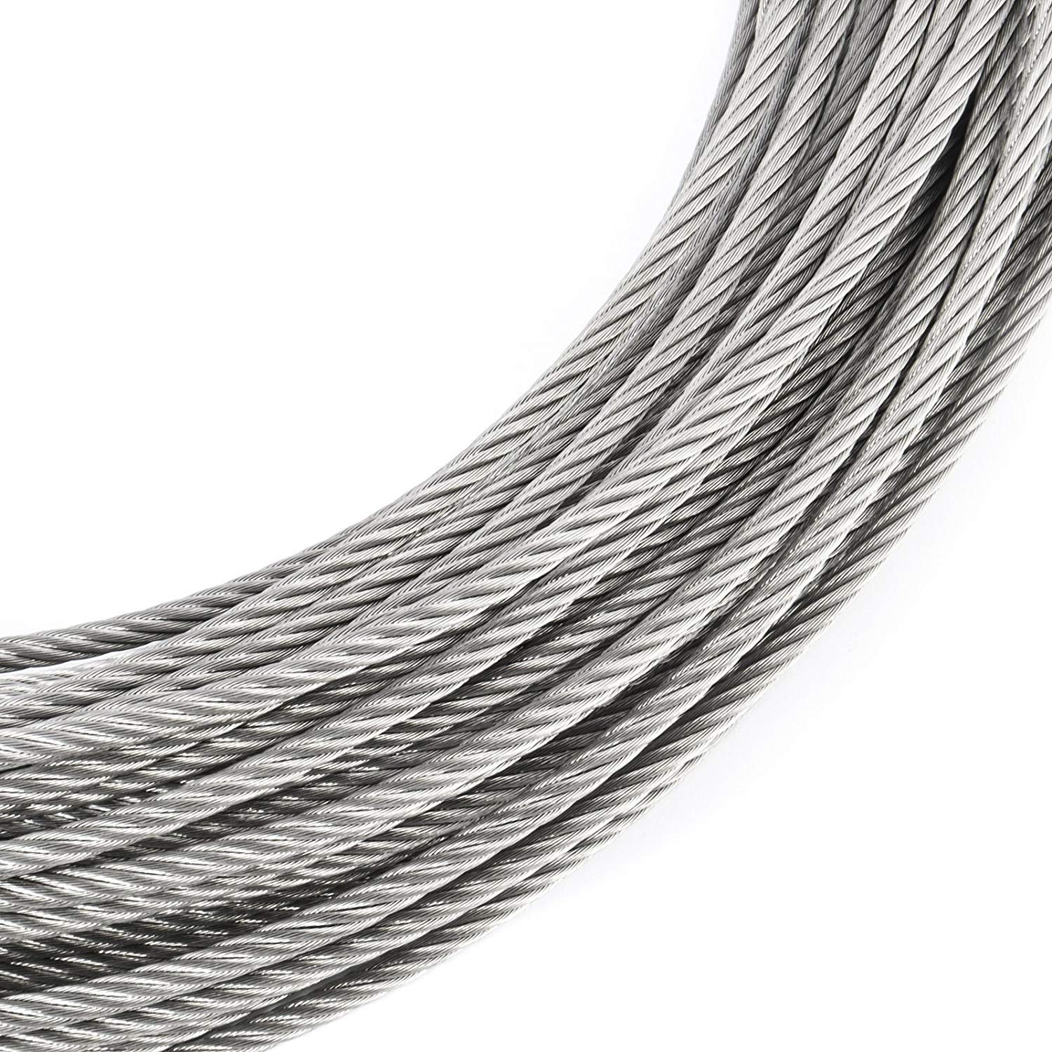 1/8" 7x19 Stainless Steel Aircraft Wire Rope 304 Grade (700ft) G601