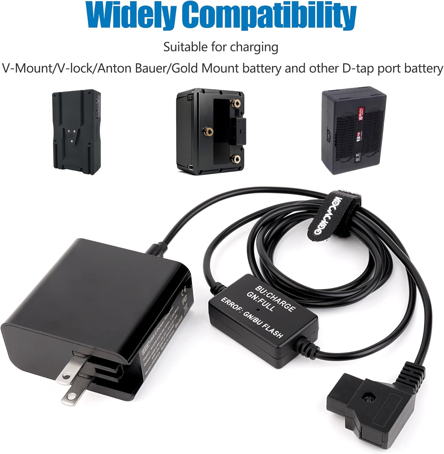 D-Tap Battery Quick Charge Power Adapter Kit, Pack of 2 F32177