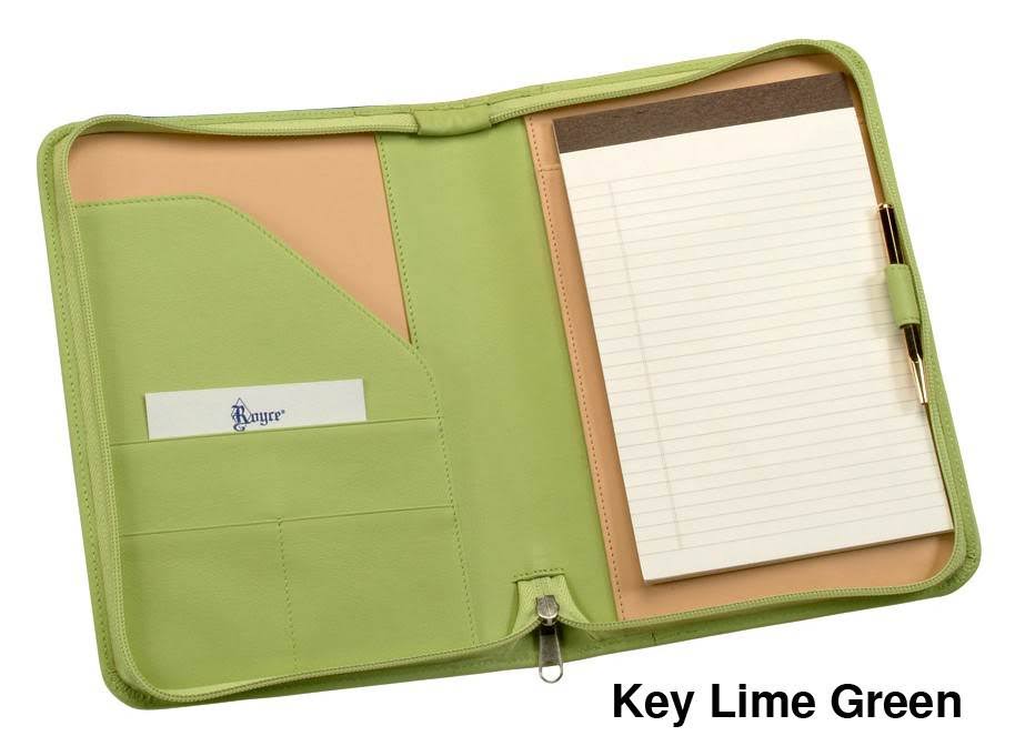 Black Zip Around Writing Padfolio E654