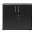 Black 1-Shelf Storage Cabinet Z4514