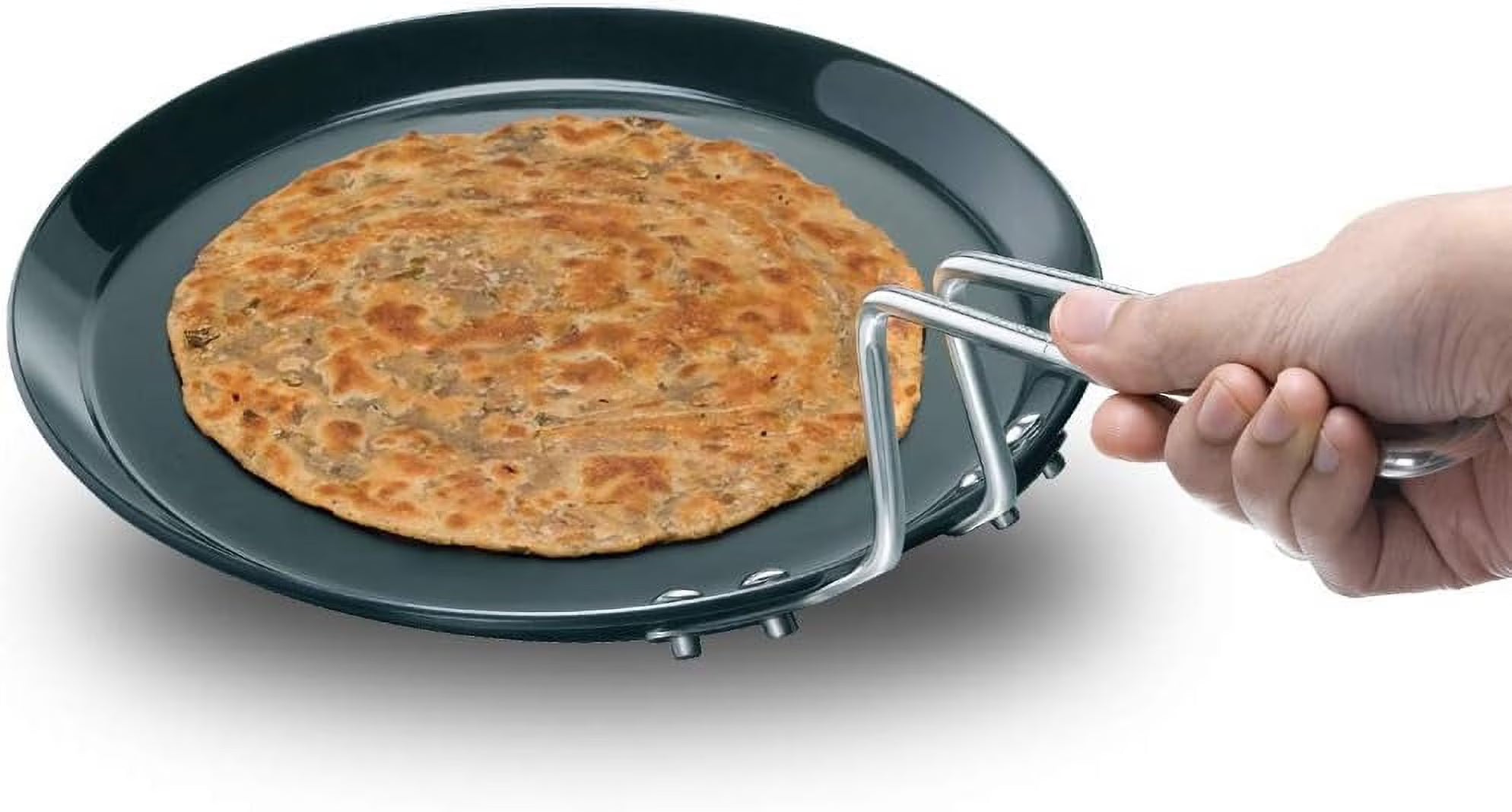 8-Inch Hard Anodised Flat Tava Griddle H70586