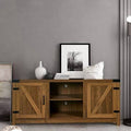 Brown Barn Door TV Stand N581