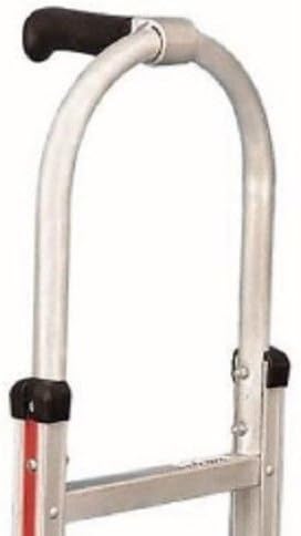 52" Tall Hand Truck with Single Grip Handle 18" Nose 10" Pneumatic Tire P2016