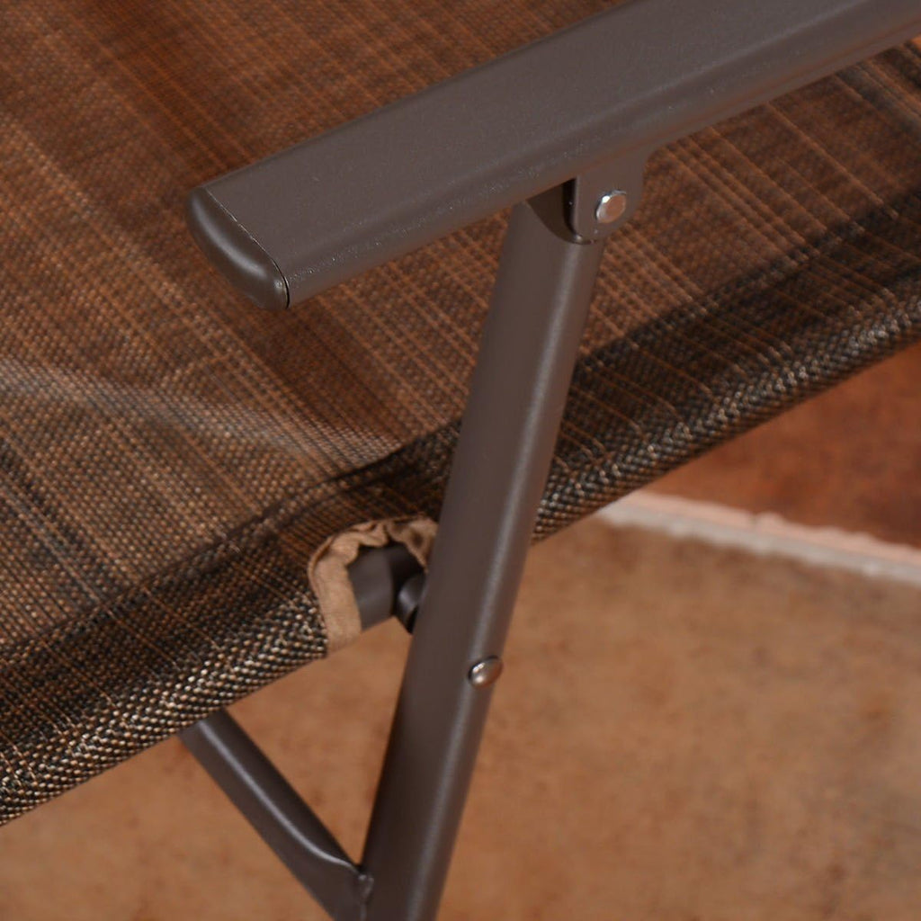 Set of 4 Patio Folding Sling Chairs Steel A1880