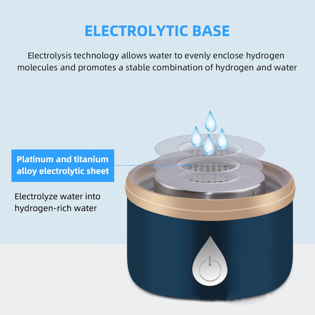USB Rechargeable Hydrogen Rich Water Generator Bottle D775