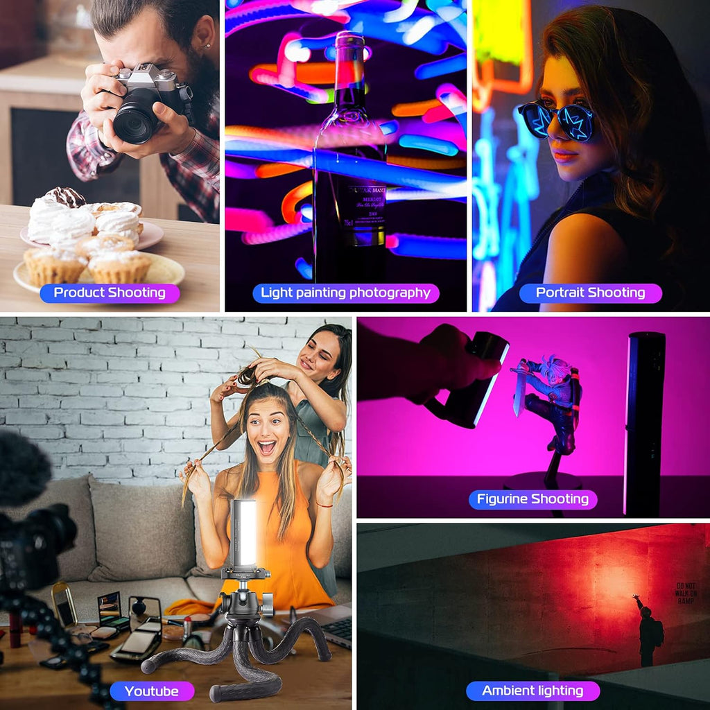 RGB LED Video Light Wand with LCD L5848
