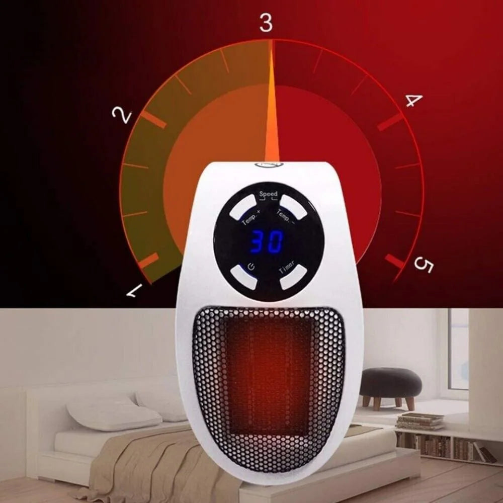 Portable Mini Electric Wall Heater with Timer E926982