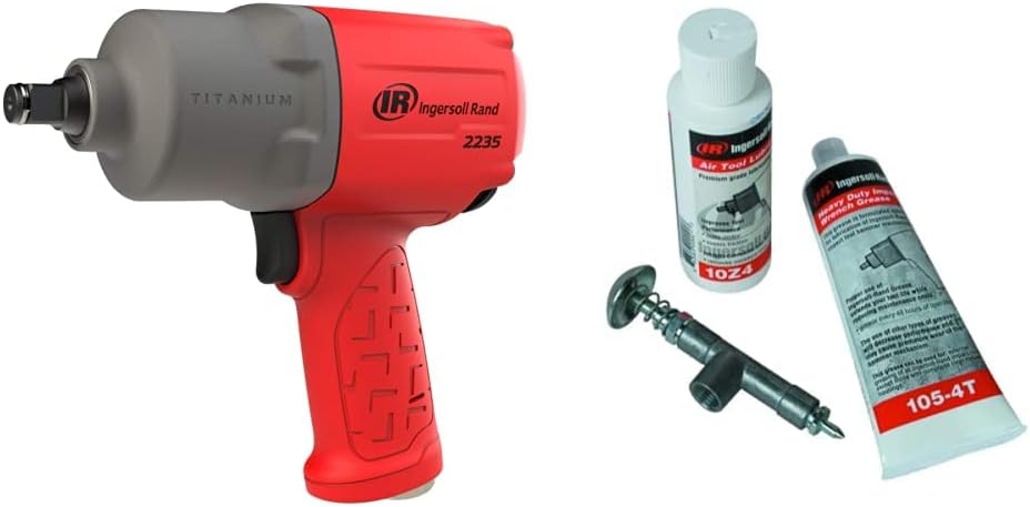 1/2" Drive Air Impact Wrench, Lightweight 4.6 lb, Titanium Hammer Case, Red P4283