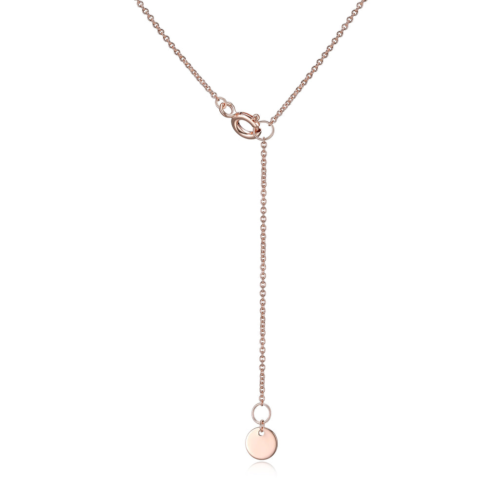 Lab Grown Diamond and Created Pink Sapphire Sterling Silver Necklace U18372