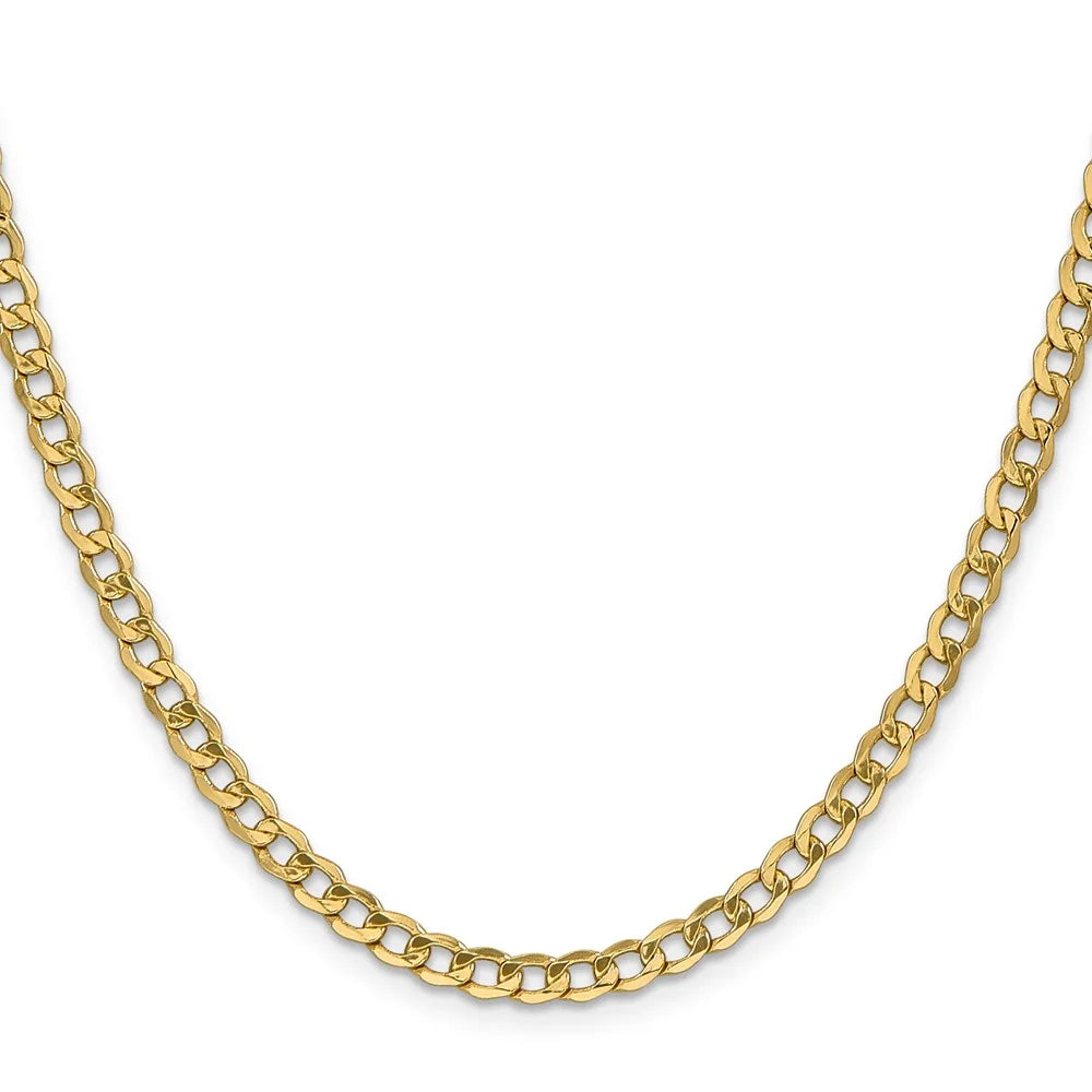 10 Karat Yellow Gold 18-inch Curb Link Chain J288
