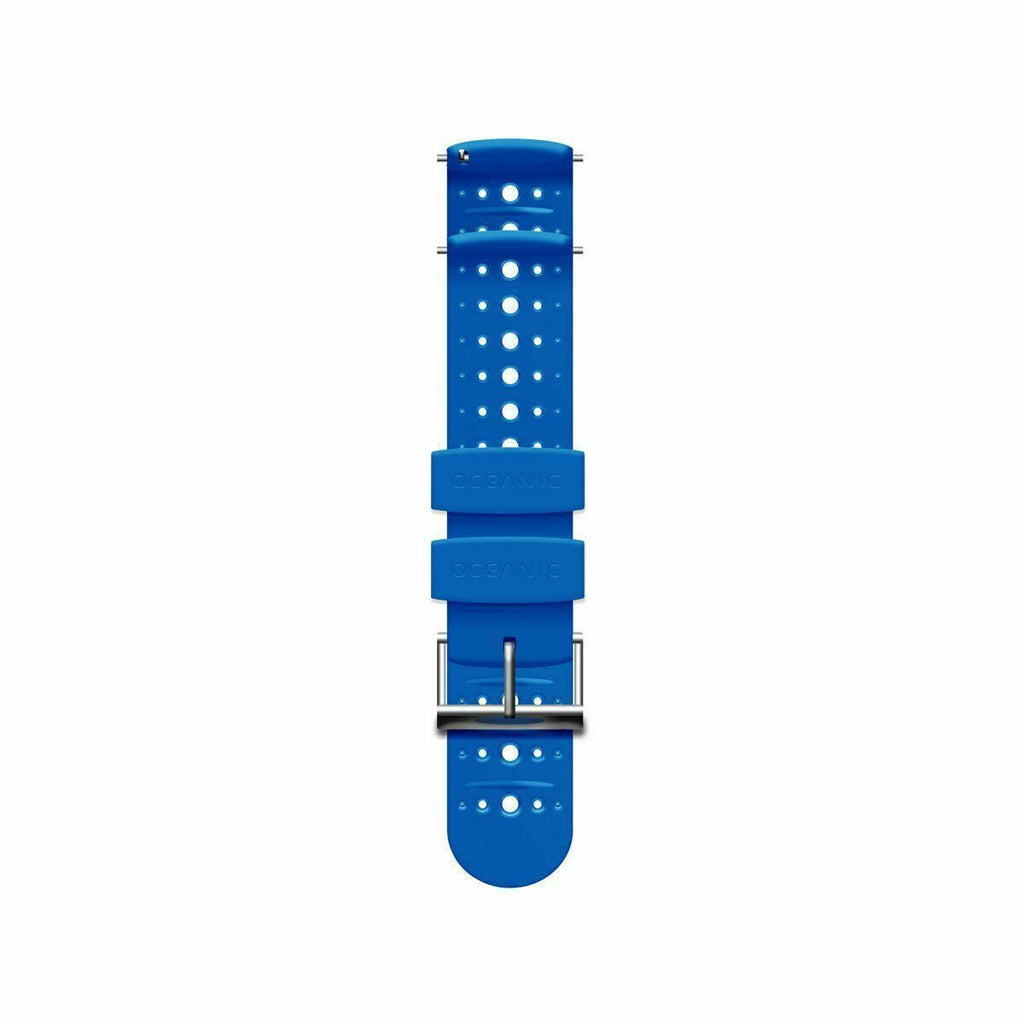 Blue/Satin Dive Computer Strap Set P1261