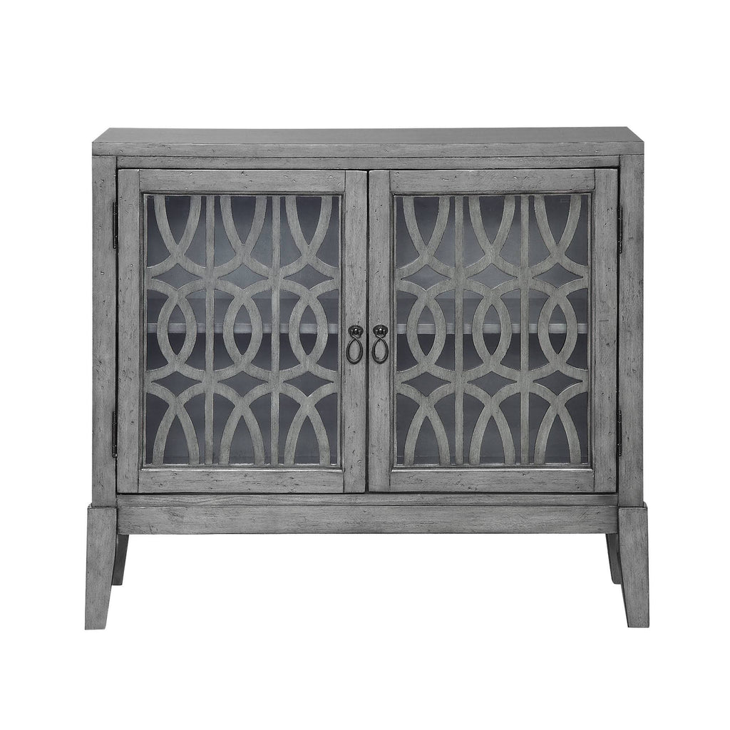 2 Door Gray Cabinet F21156