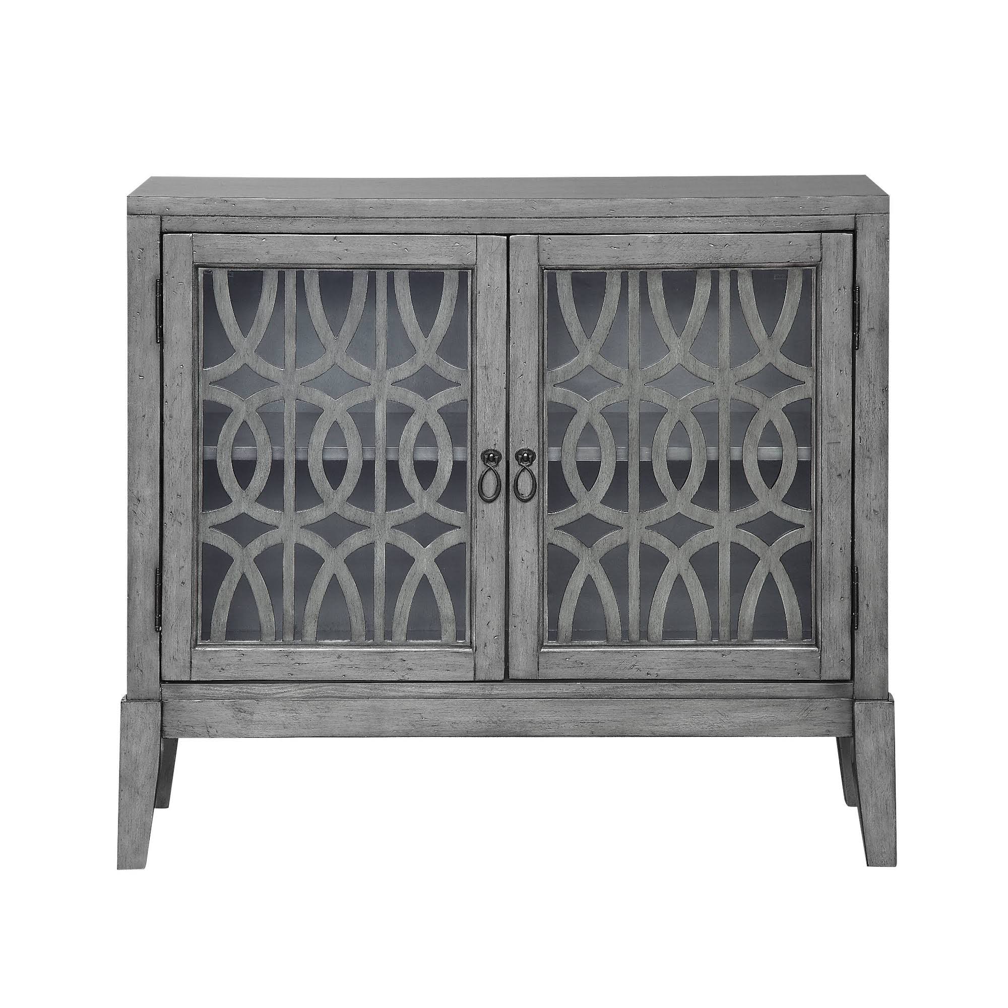 2 Door Gray Cabinet F21156