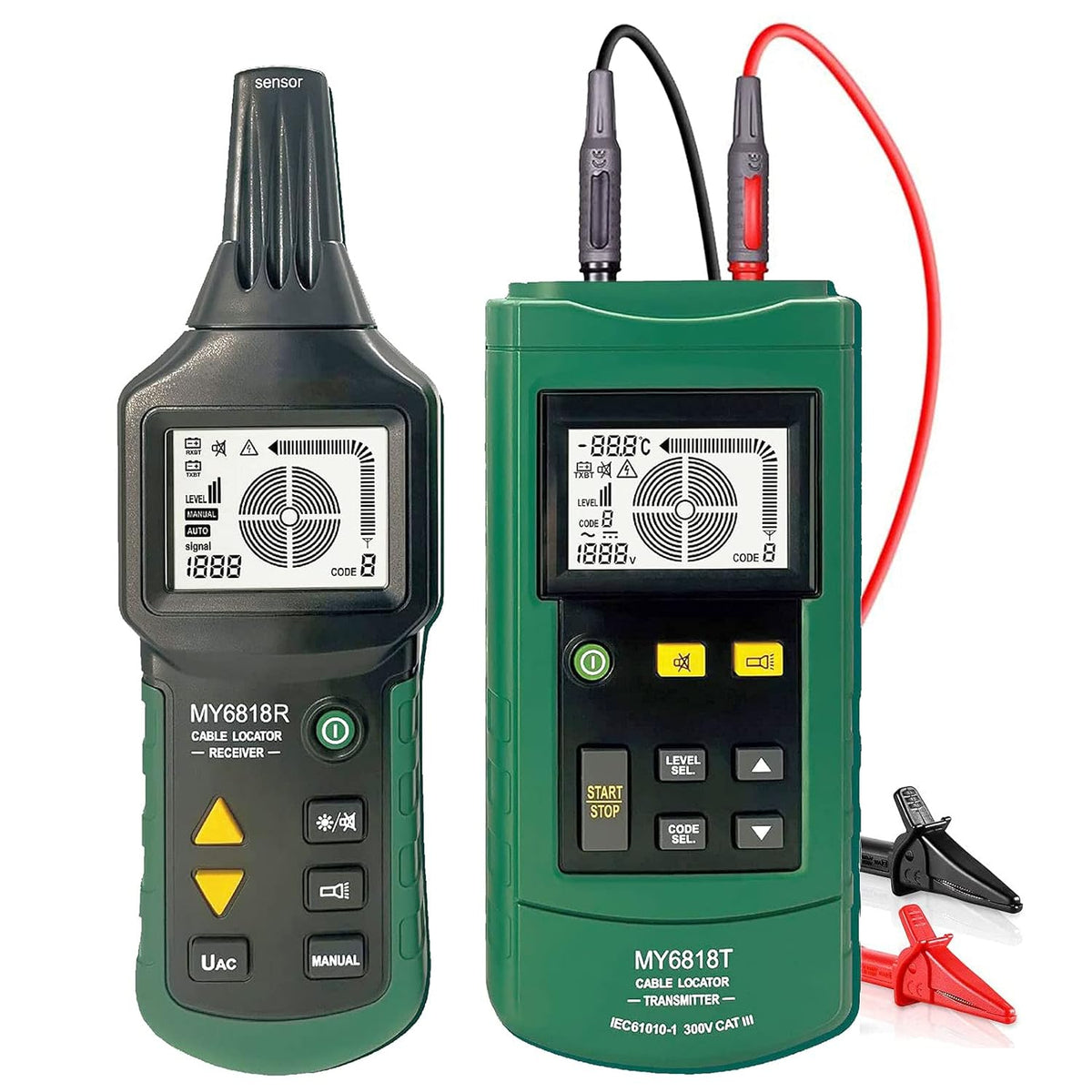 Wire Tracker Telephone Cable Locator 12-400V AC/DC Wire Detector Cable Toner Finder T632579