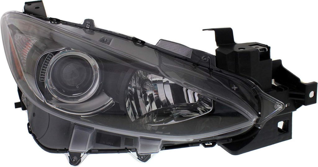 Headlight Assembly Compatible with 2014-2016 Mazda 3 Halogen Driver Side E175575