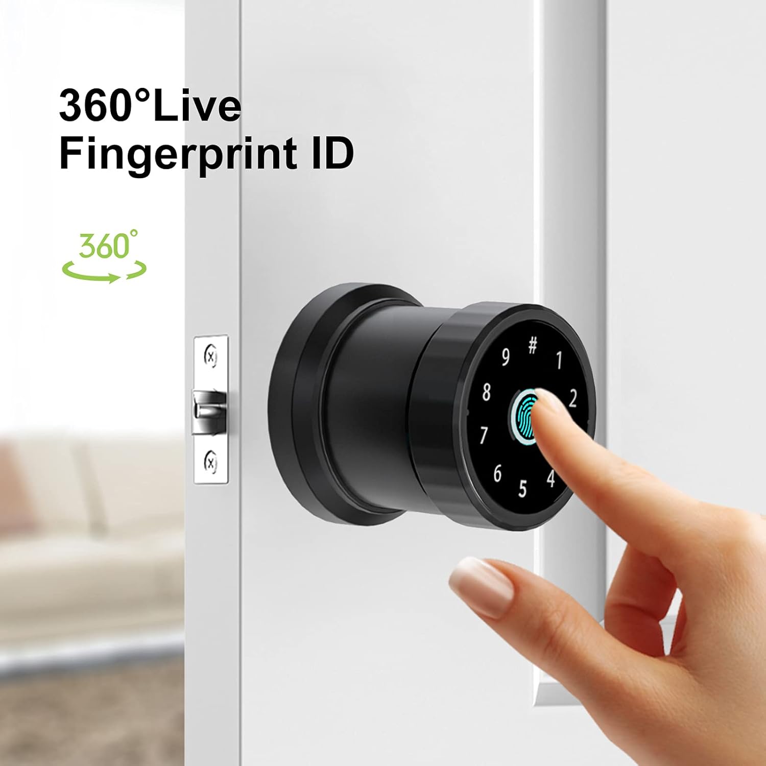Smart Lock 4-in-1 Keyless Entry Door Lock Pack of 2 H810