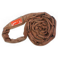 18' Lift Sling Polyester Endless Round Sling Brown 54000 lbs Vertical V4261