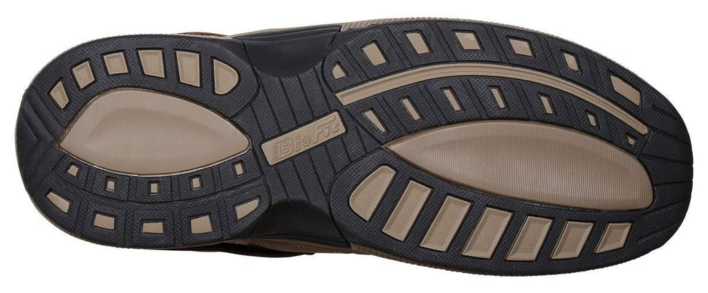 Brown Leather Orthofeet Men&s Shoes C7786