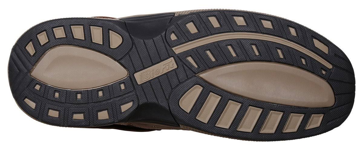 Brown Leather Orthofeet Men&s Shoes C7786