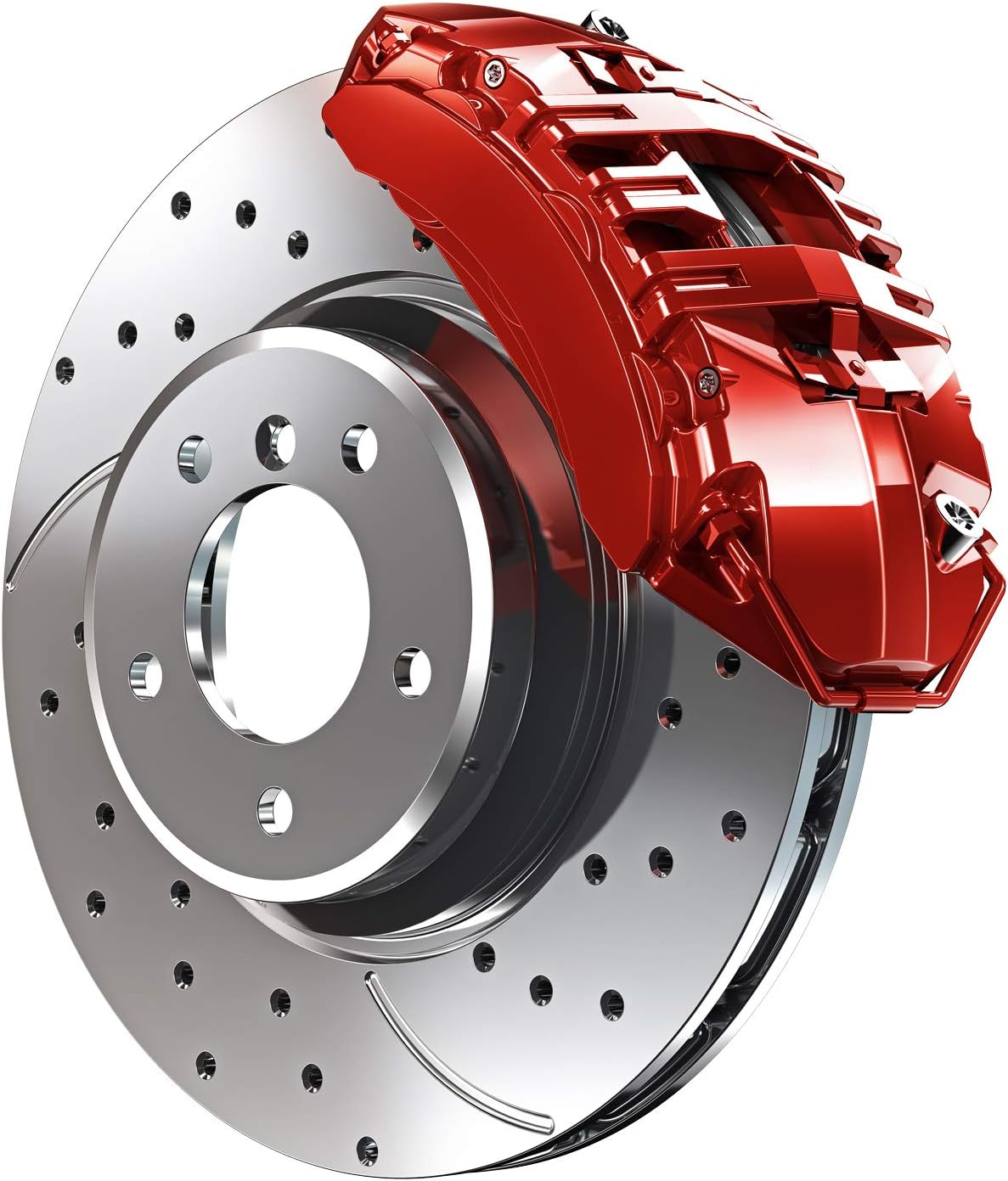 High Gloss Red Brake Caliper Paint System Set Pack of 2 V67083