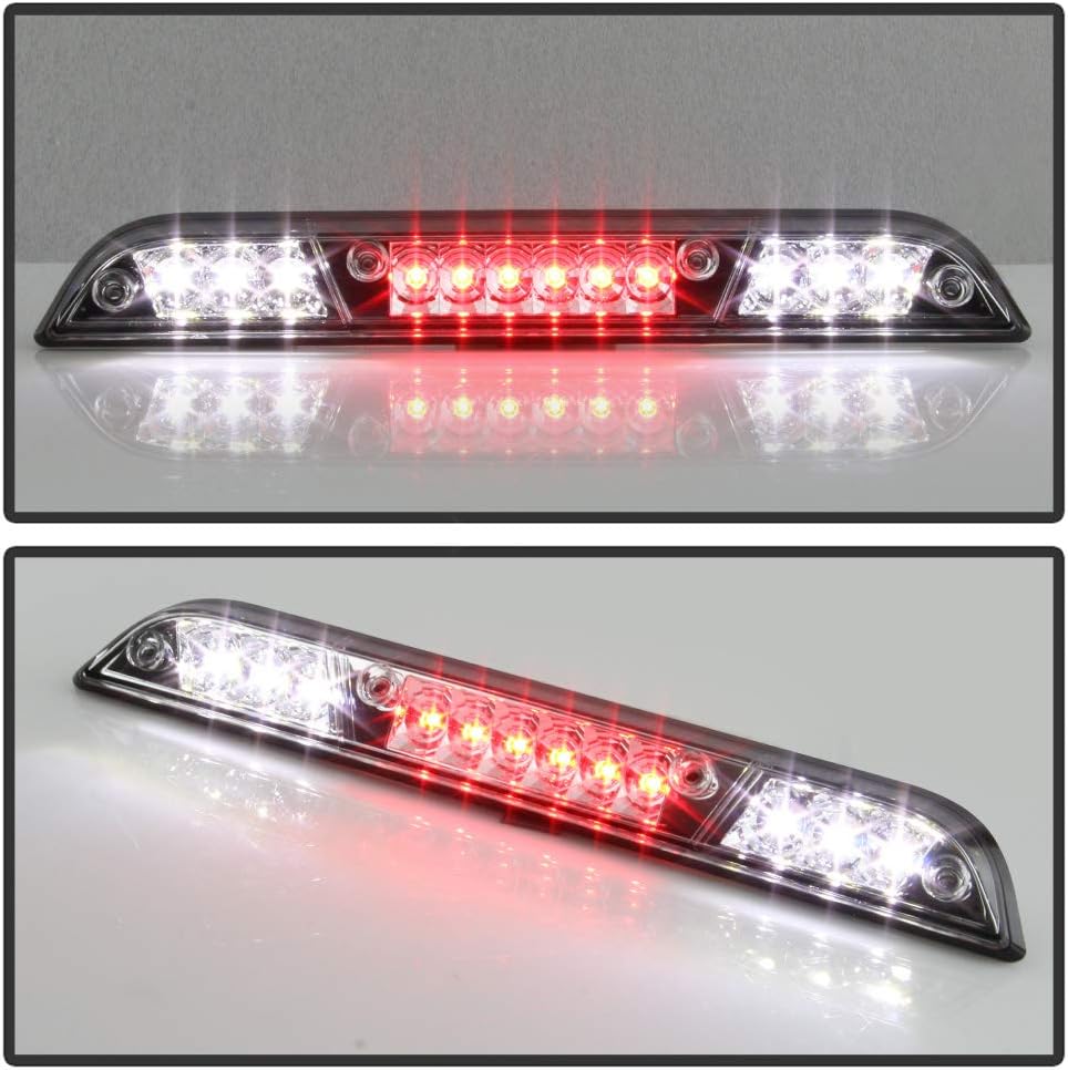 Chrome LED 3rd Brake Stop High Mount Center Roof Cargo Light Pack of 2 I3808