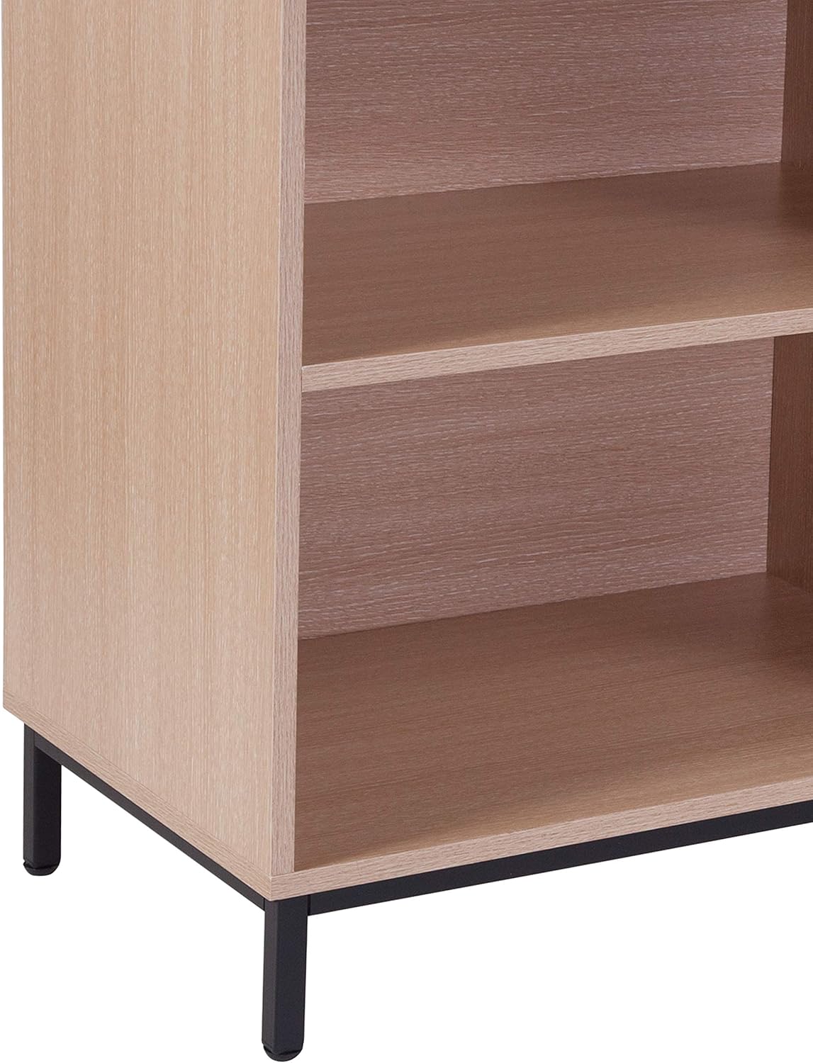 Oak Wood Grain Finish 4 Shelf Open Bookcase V117422