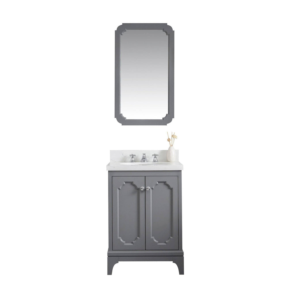 Cashmere Grey Quartz Single Sink Vanity S463