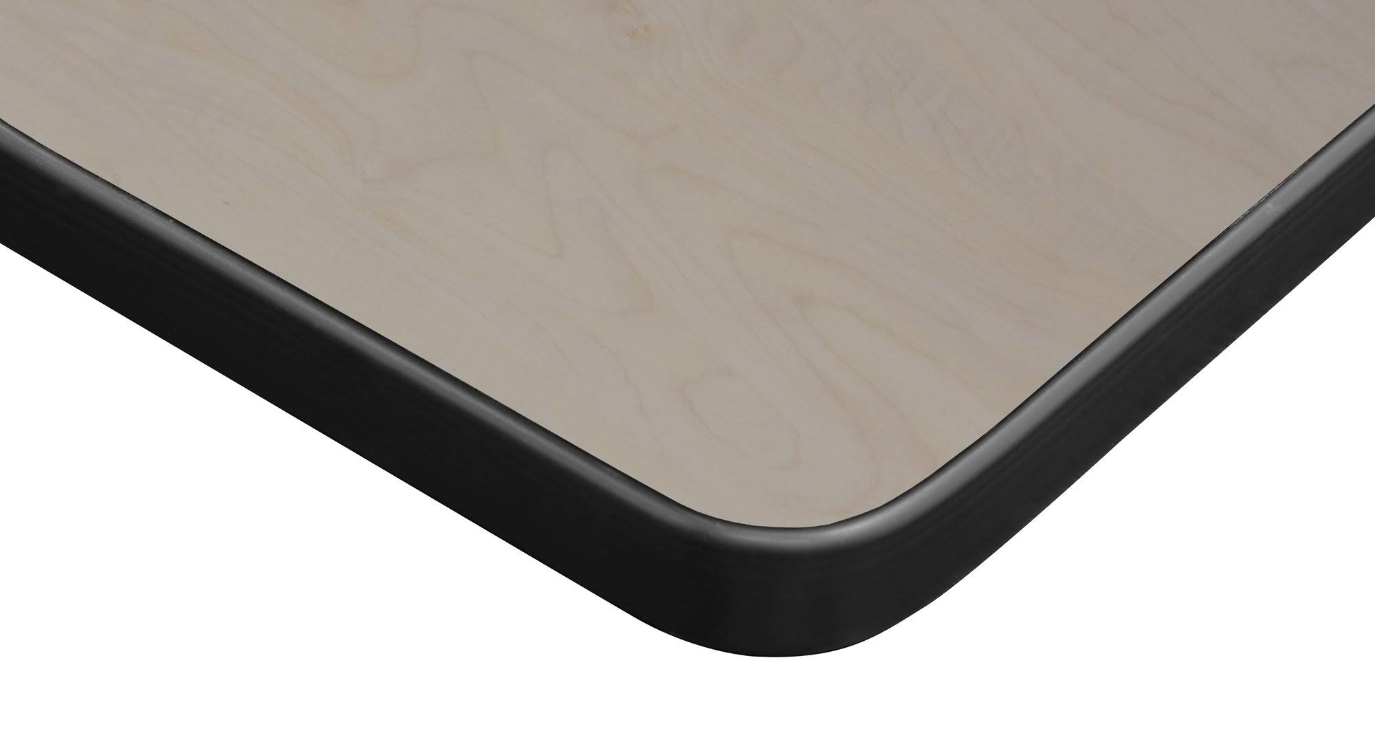Mahogany Grey Square X-Base Table H9450