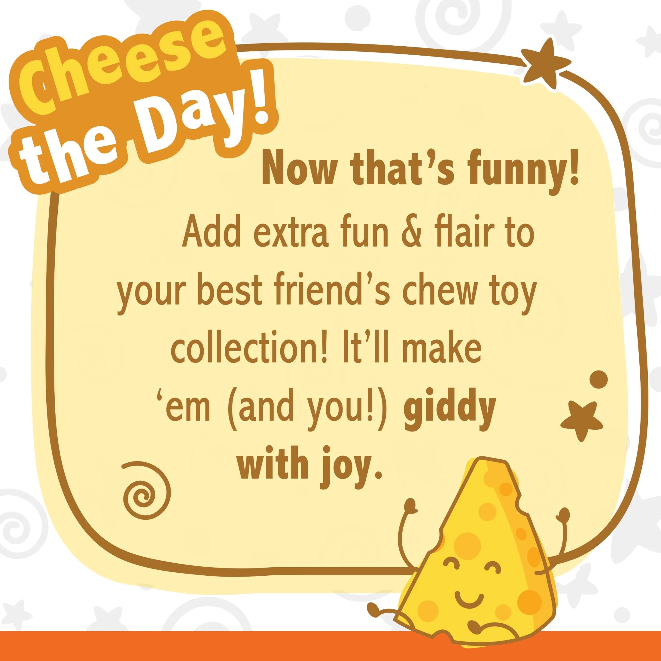Cheese X-Large Dog Toy Z654