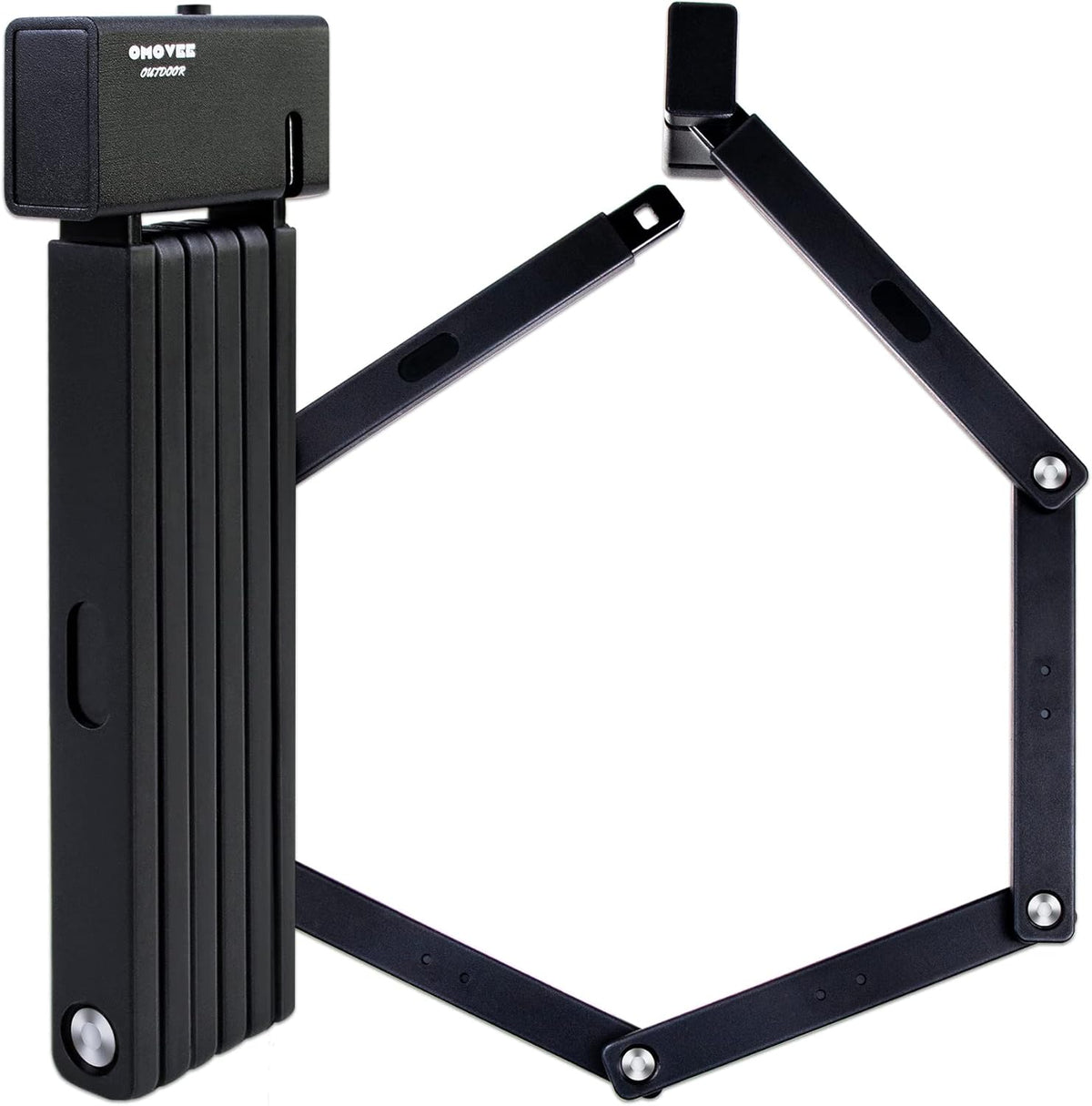 Compact Alloy Steel Bicycle Chain Lock with Carrying Storage Bracket 100 cm Pack of 2 H8470