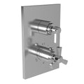 1/2x22 Square Thermostatic Trim Plate with Handle G9256