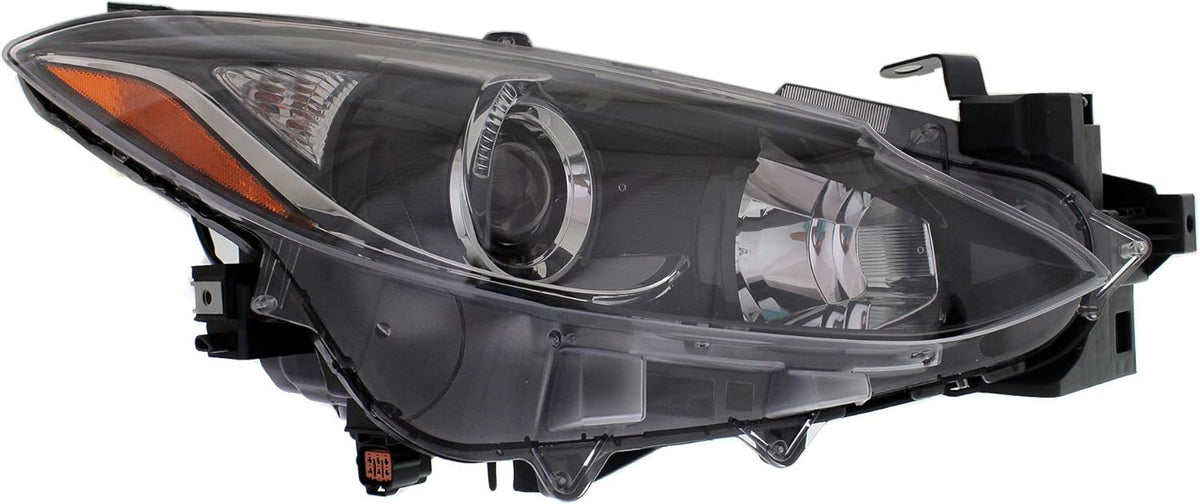 Headlight Assembly Compatible with 2014-2016 Mazda 3 Halogen Driver Side E175575