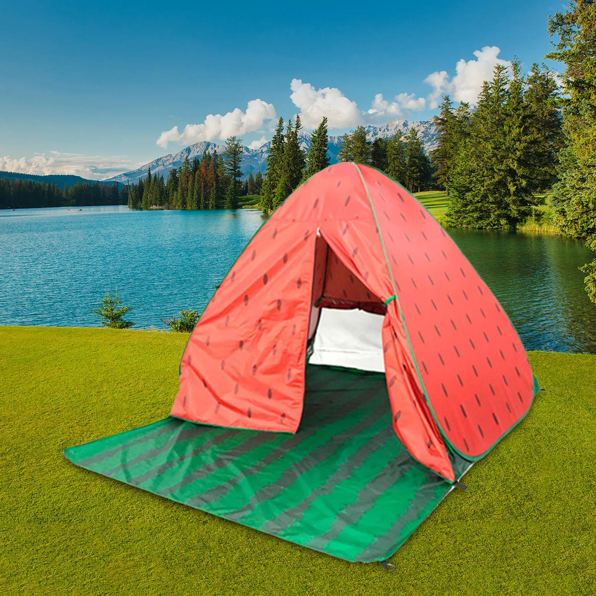 Beach Sun Protection Camping Tent with 6 Tent Stakes E982